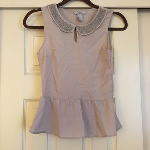 H&M Peter Pan Collar Top